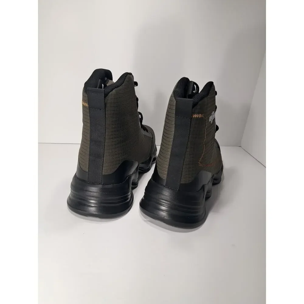 Men’s 8.5 Green Steel Toe Safety Work Boots Anti-Puncture High Top